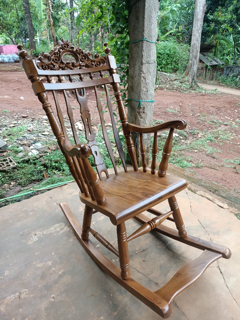 Rocking Chair en bois de Teck