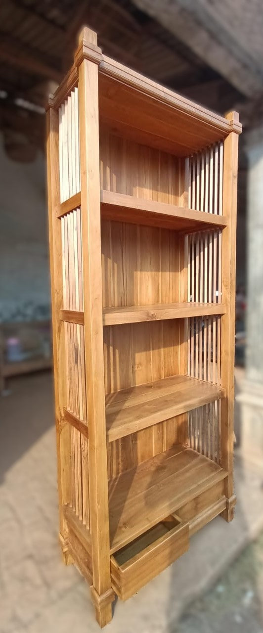 Bibliotheque BENAR en bois de Teck