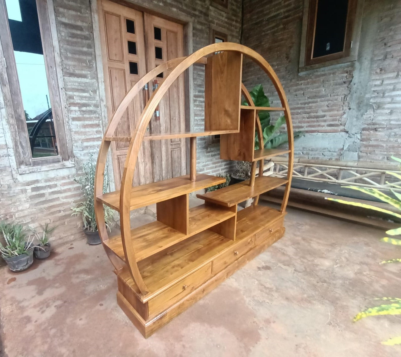 'Bulan' Teak Bookcase