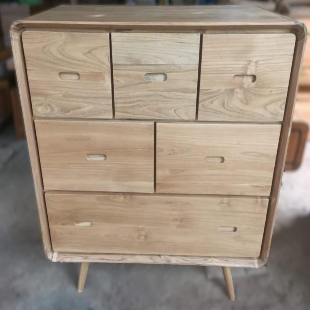 Teak chest of drawers